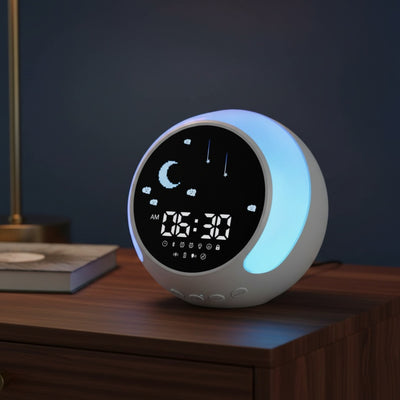 Réveil enfant jour et nuit multicolore