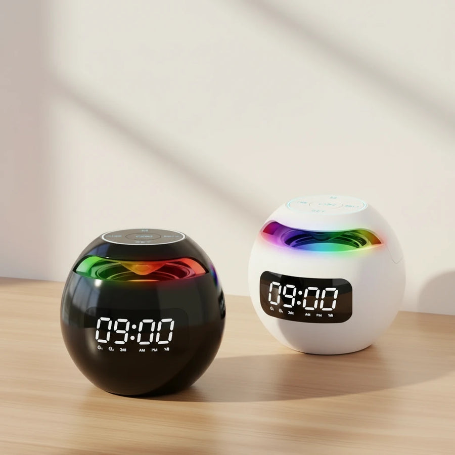 Radio réveil bluetooth lumineux