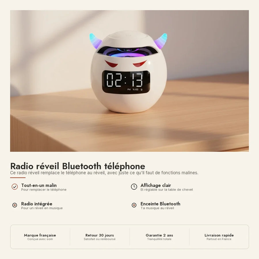 Radio réveil Bluetooth téléphone