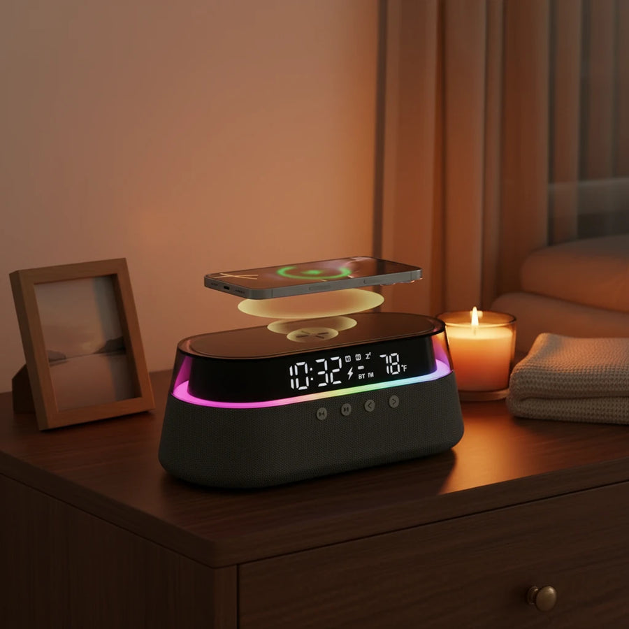 Radio réveil avec chargeur téléphone