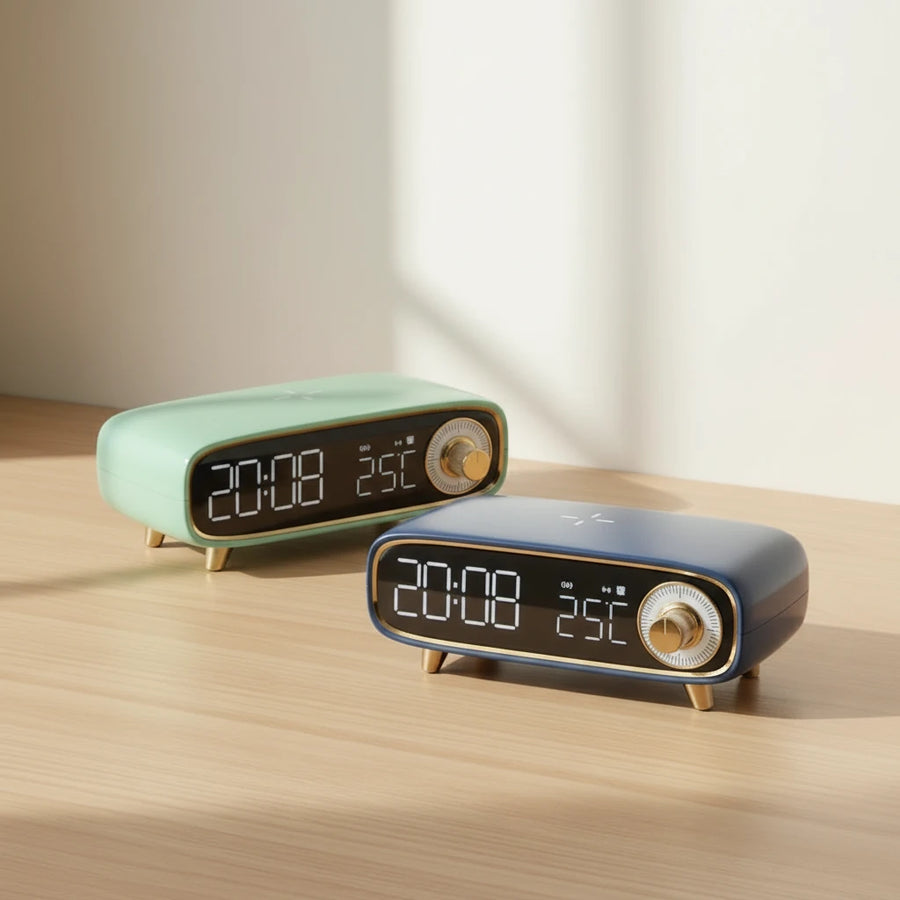 Réveil chargeur induction Bluetooth