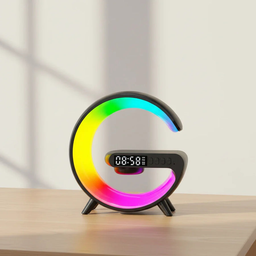 Réveil chargeur induction lampe