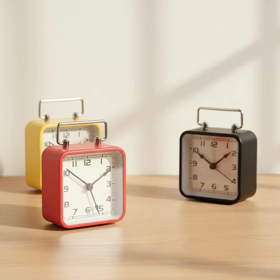 Réveil de chevet carré compact