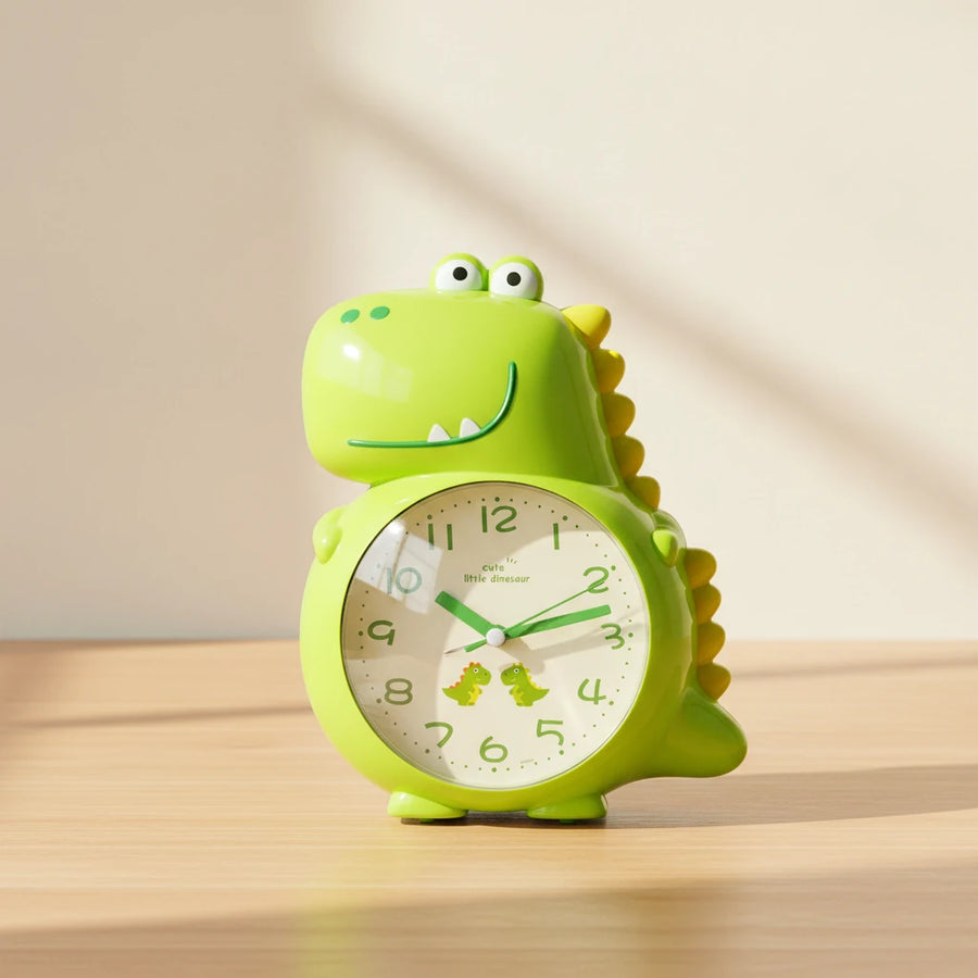 Réveil enfant dinosaure vert
