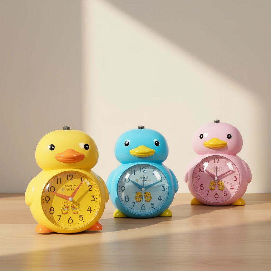 Réveil enfant canard coloré