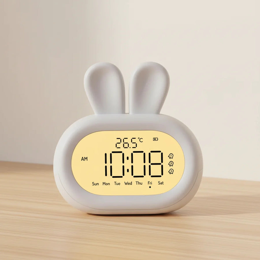 Réveil enfant lapin veilleuse de nuit