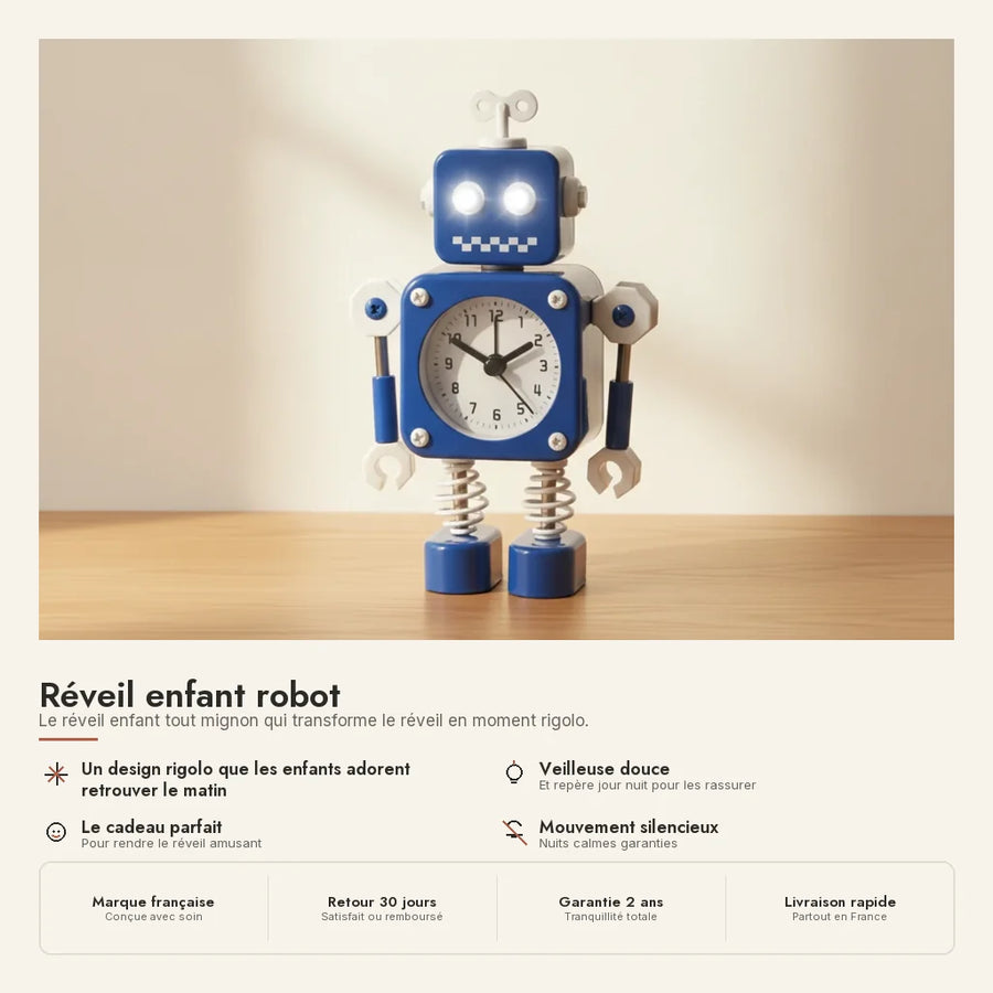 Réveil enfant robot
