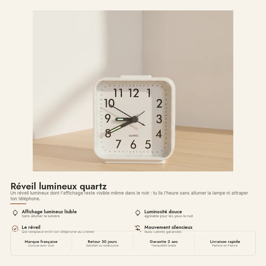 Réveil lumineux quartz