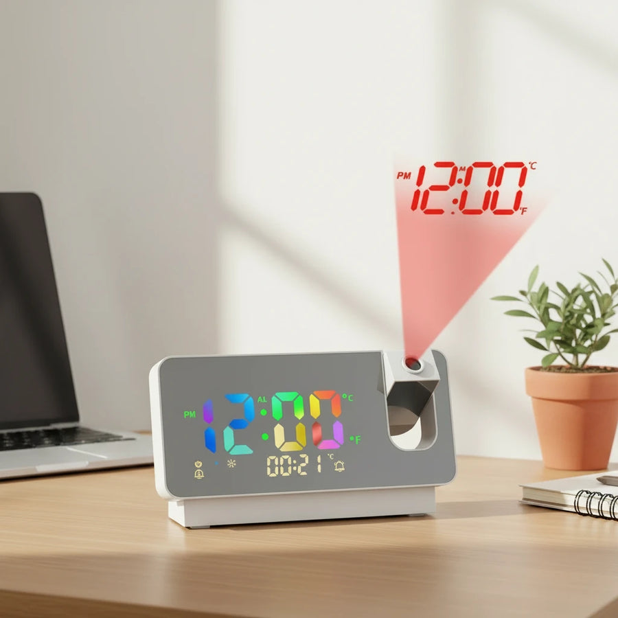 Réveil projecteur USB