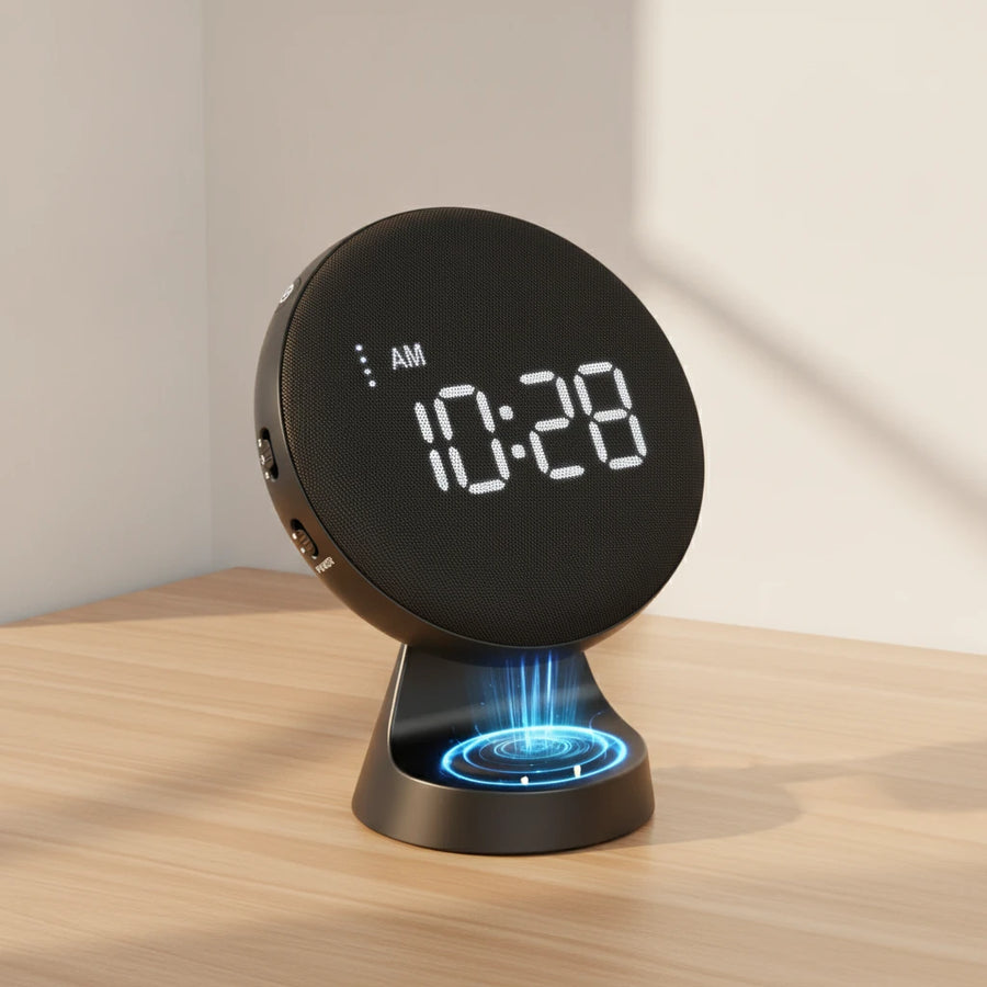 Réveil vibrant puissant à recharge sans fil