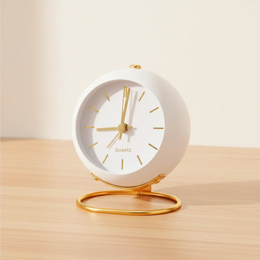 Réveil vintage blanc