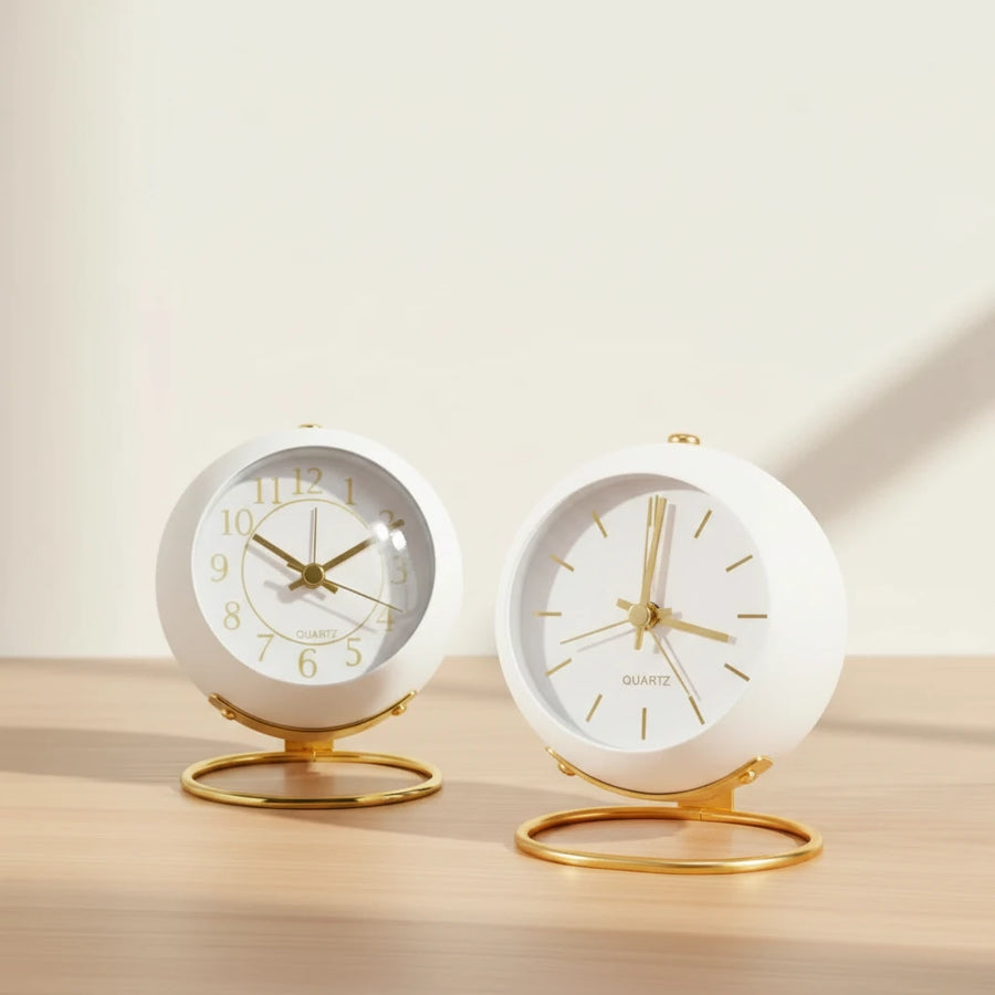 Réveil vintage blanc