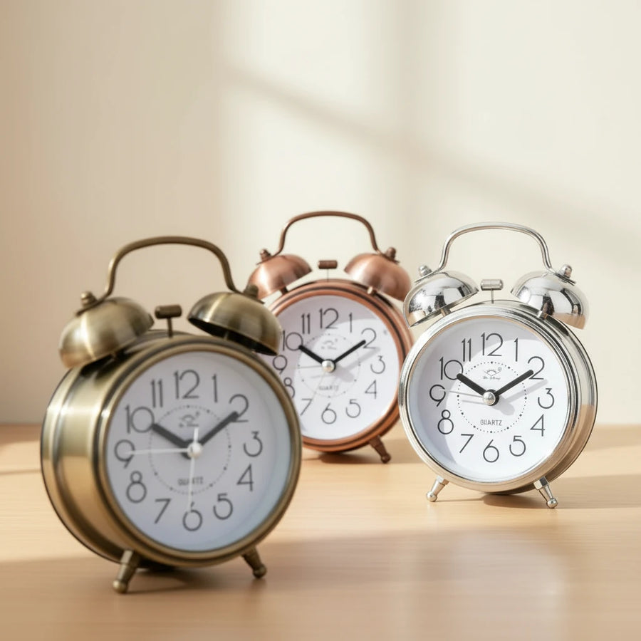 Réveil vintage rétro à pile