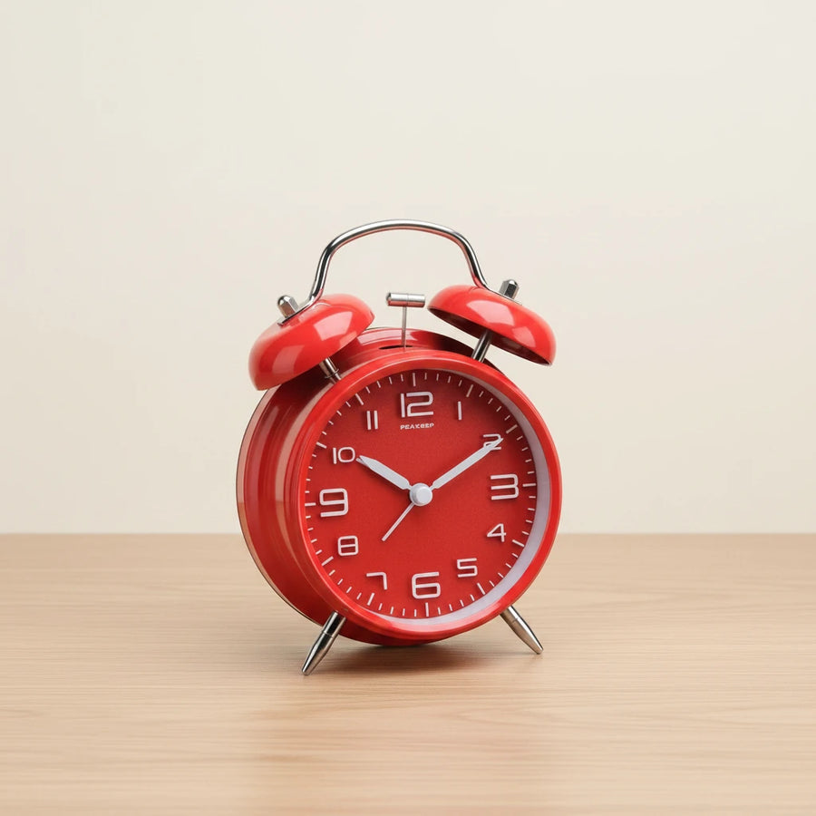 Réveil vintage rouge