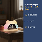 Le réveil accompagne le coucher, la nuit et le lever