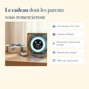 Réveil enfant jour et nuit dans une boîte cadeau