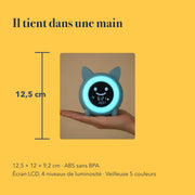 Dimensions du réveil enfant, 12,5 cm de haut