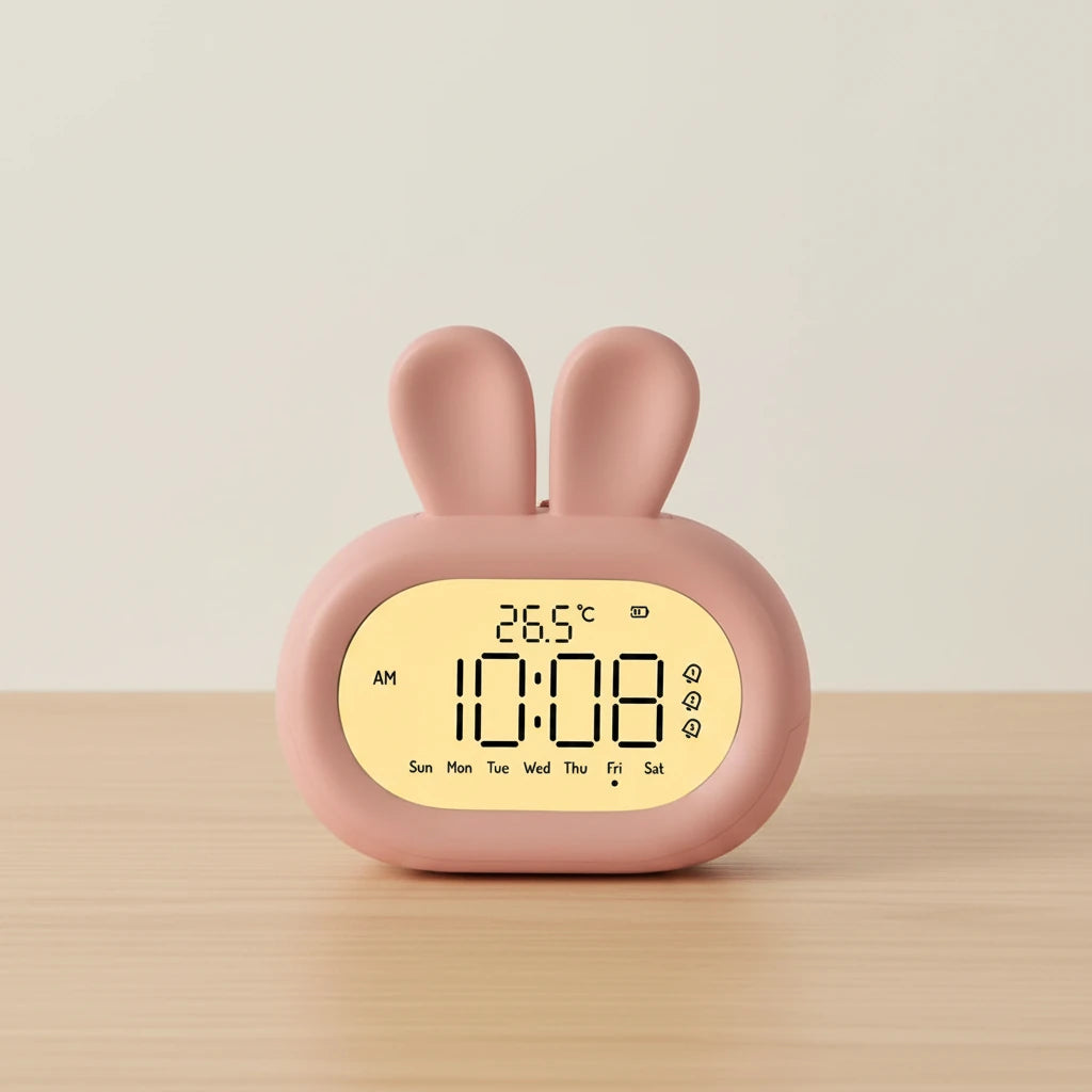 Réveil enfant lapin veilleuse de nuit