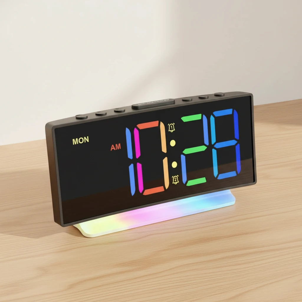 Réveil lumineux à double alarme