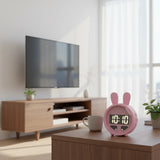Réveil enfant lapin rond