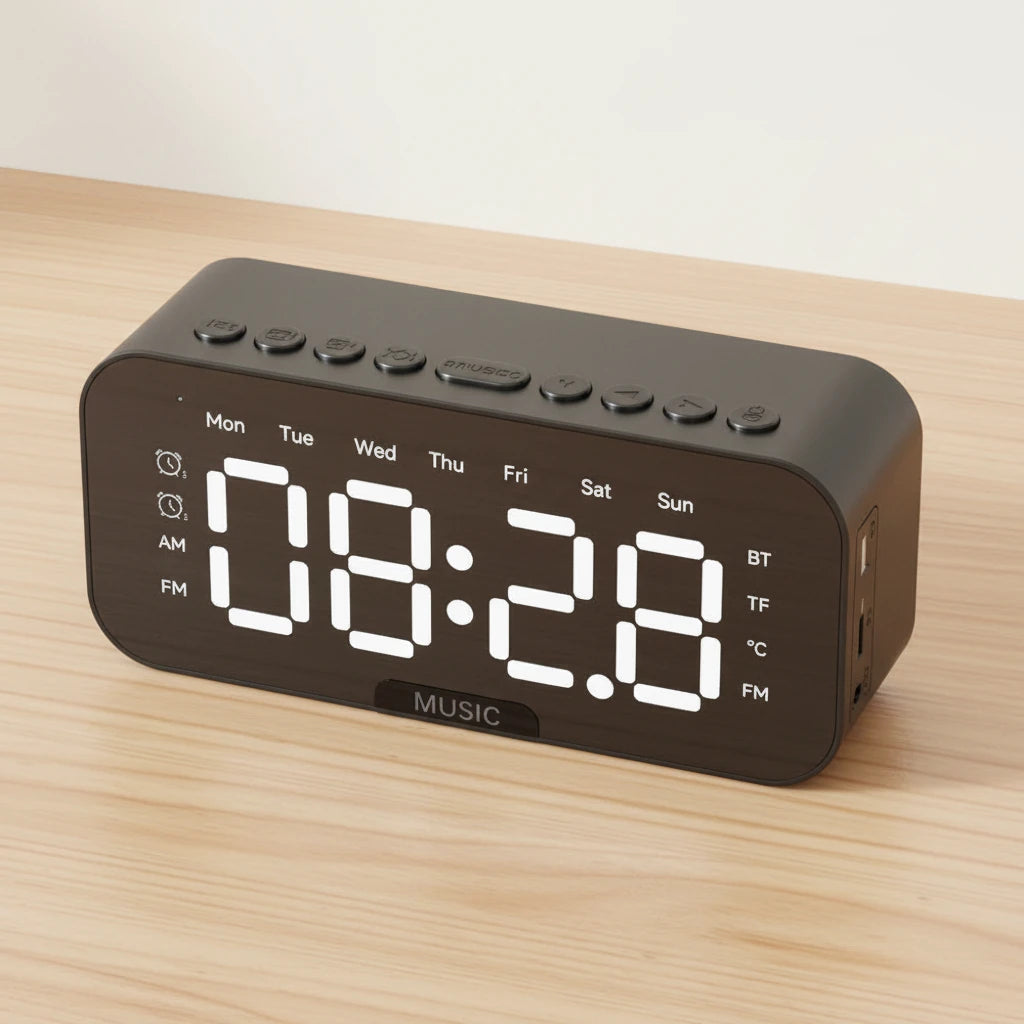 Radio réveil bluetooth pour ado — vue détaillée
