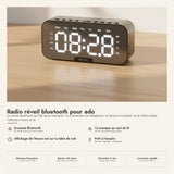 Radio réveil bluetooth pour ado