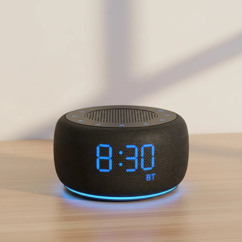 Radio réveil Bluetooth enceinte cylindrique