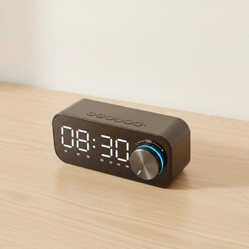 Radio réveil Bluetooth LED jour nuit — vue détaillée