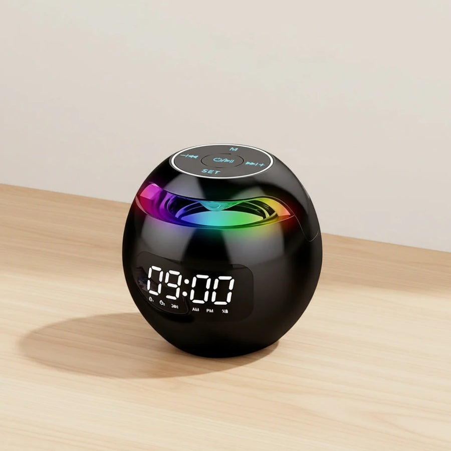 Radio réveil bluetooth lumineux