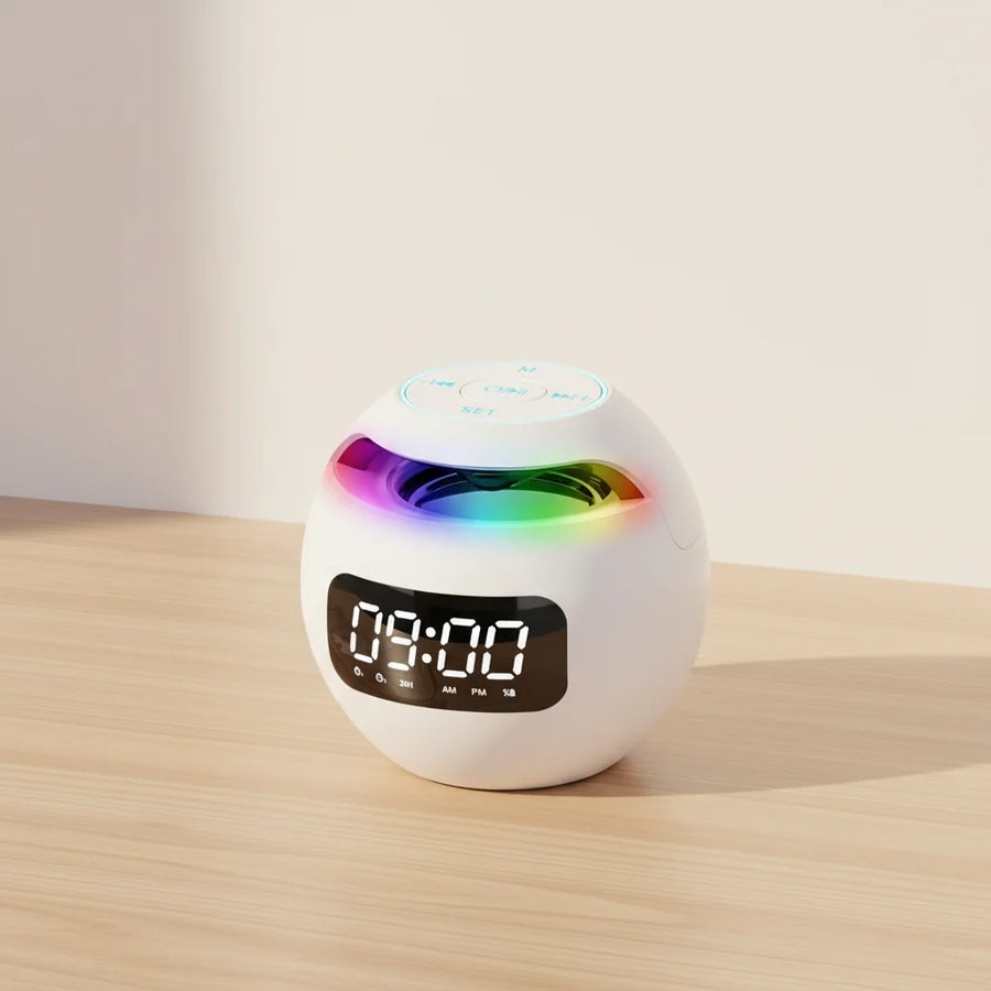 Radio réveil bluetooth lumineux