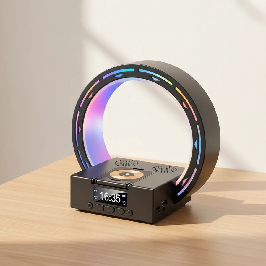 Radio réveil Bluetooth veilleuse