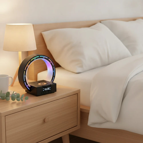 Radio réveil Bluetooth veilleuse — vue détaillée