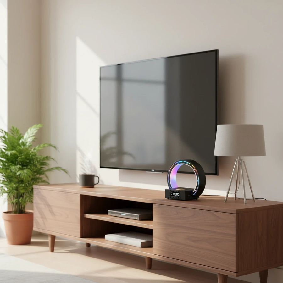 Radio réveil Bluetooth veilleuse