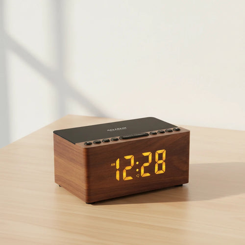 Radio réveil bois à induction