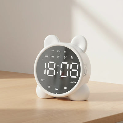 Radio réveil Bluetooth miroir à oreilles