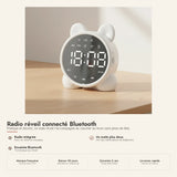 Radio réveil Bluetooth miroir à oreilles