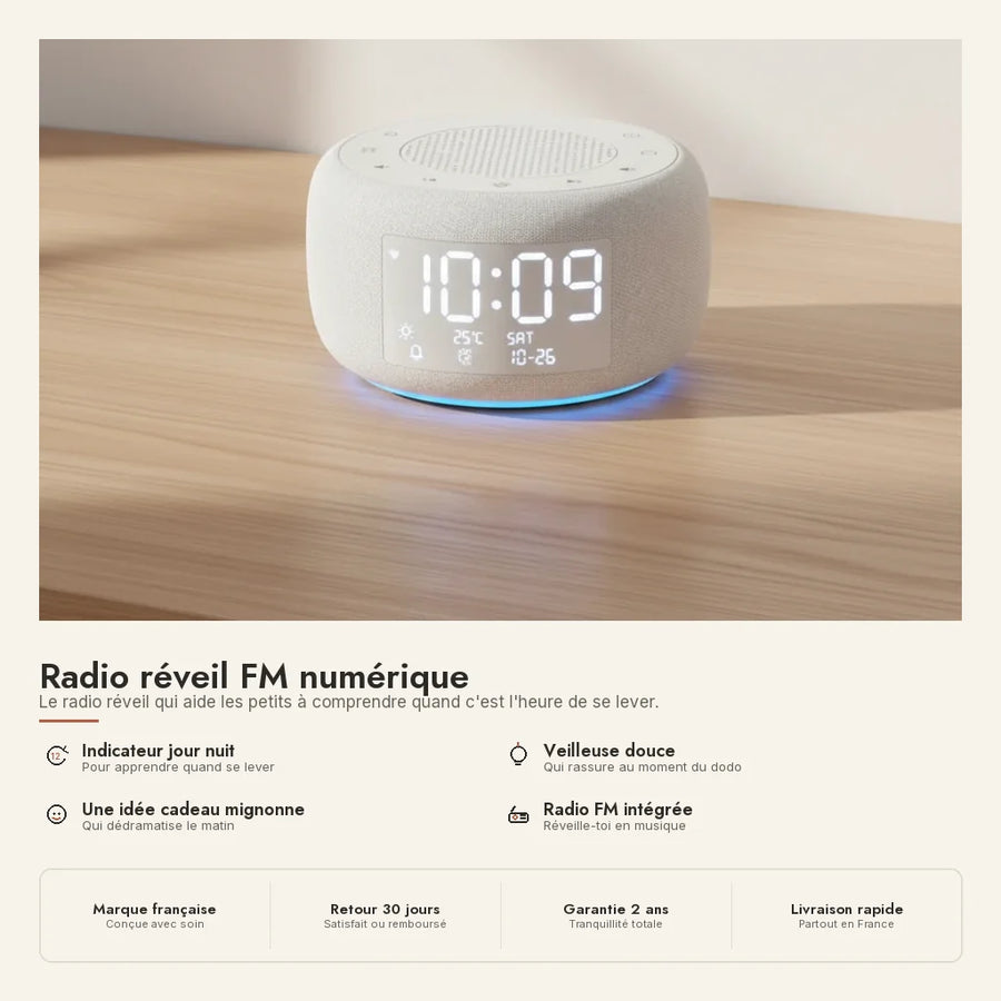 Radio réveil FM numérique