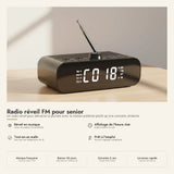 Radio réveil FM pour senior