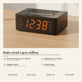 Radio réveil à gros chiffres