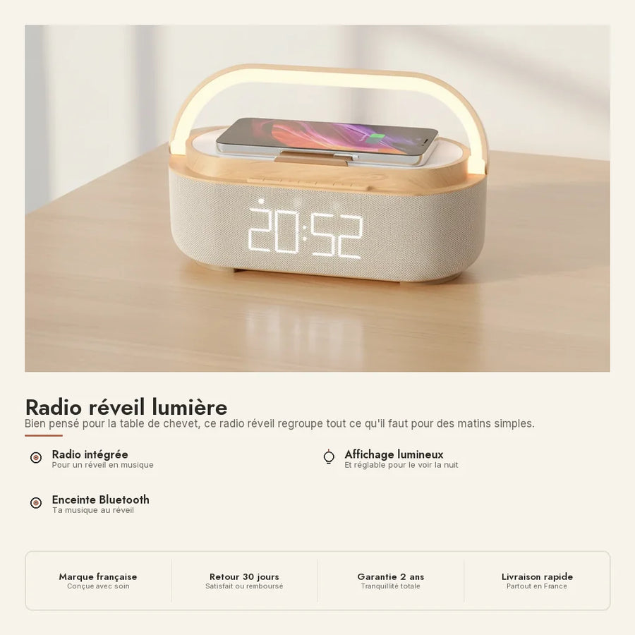Radio réveil lumière