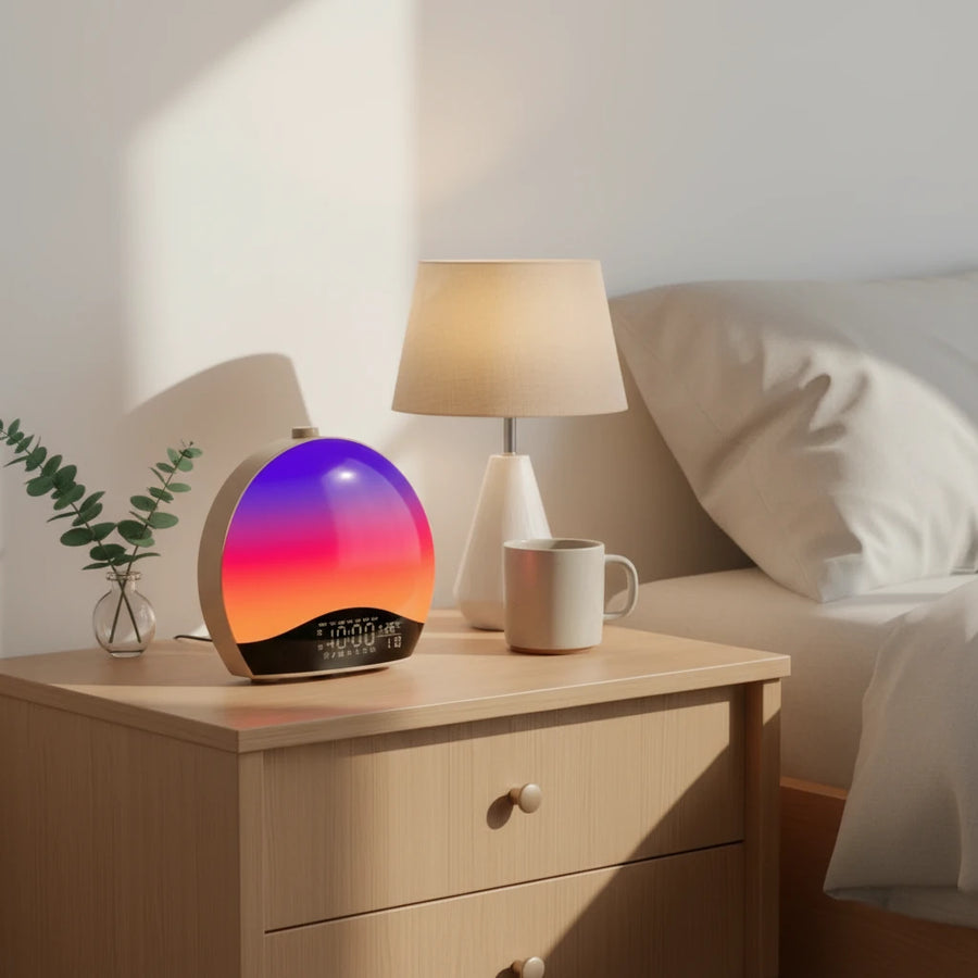 Radio réveil dôme, lumière progressive