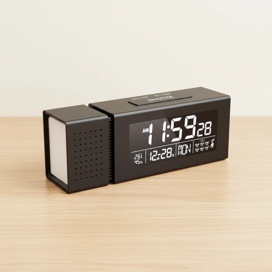 Radio réveil lumineux barre, enceinte veilleuse