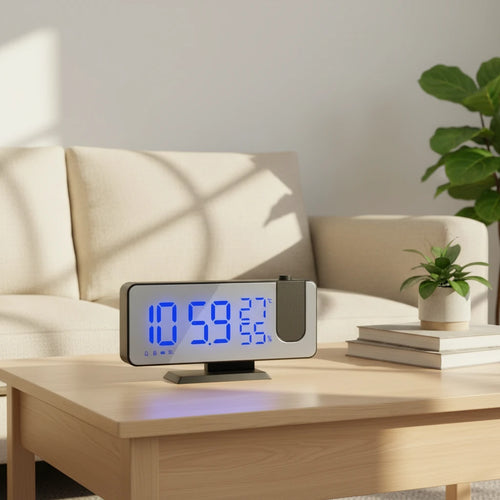 Radio réveil projecteur design — vue détaillée