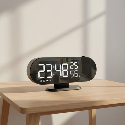 Radio réveil projecteur miroir sur pied