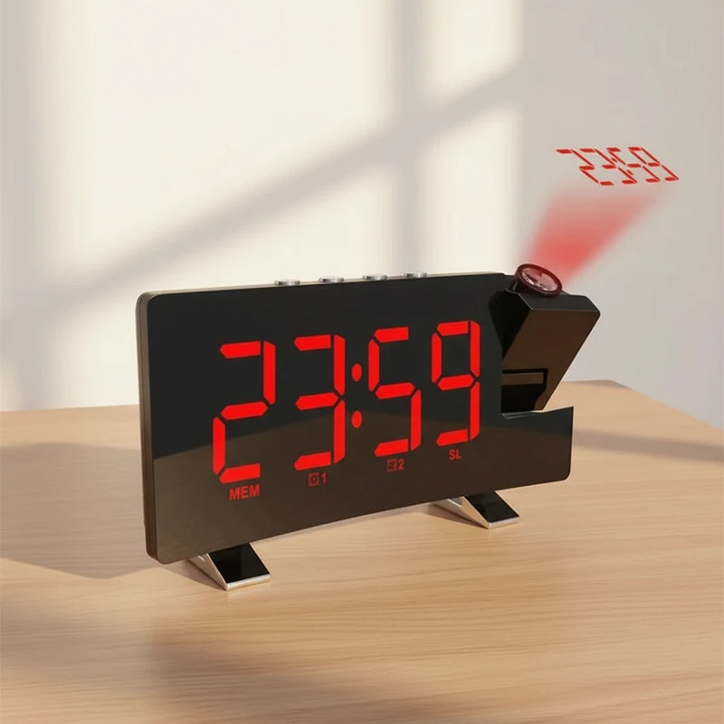 Radio réveil projecteur rouge