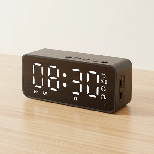 Radio réveil rechargeable USB — vue détaillée