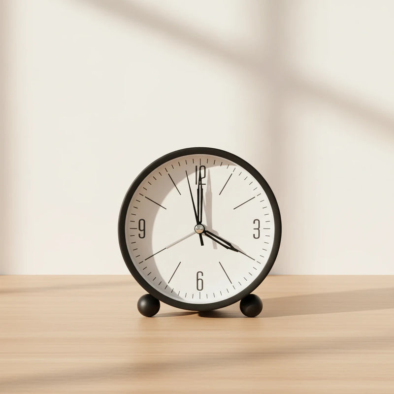 Réveil analogique rond classique