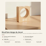 Réveil bois design de chevet