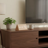 Réveil bois naturel déco
