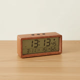 Réveil bois rectangulaire numérique
